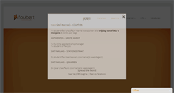Desktop Screenshot of foubert.eu